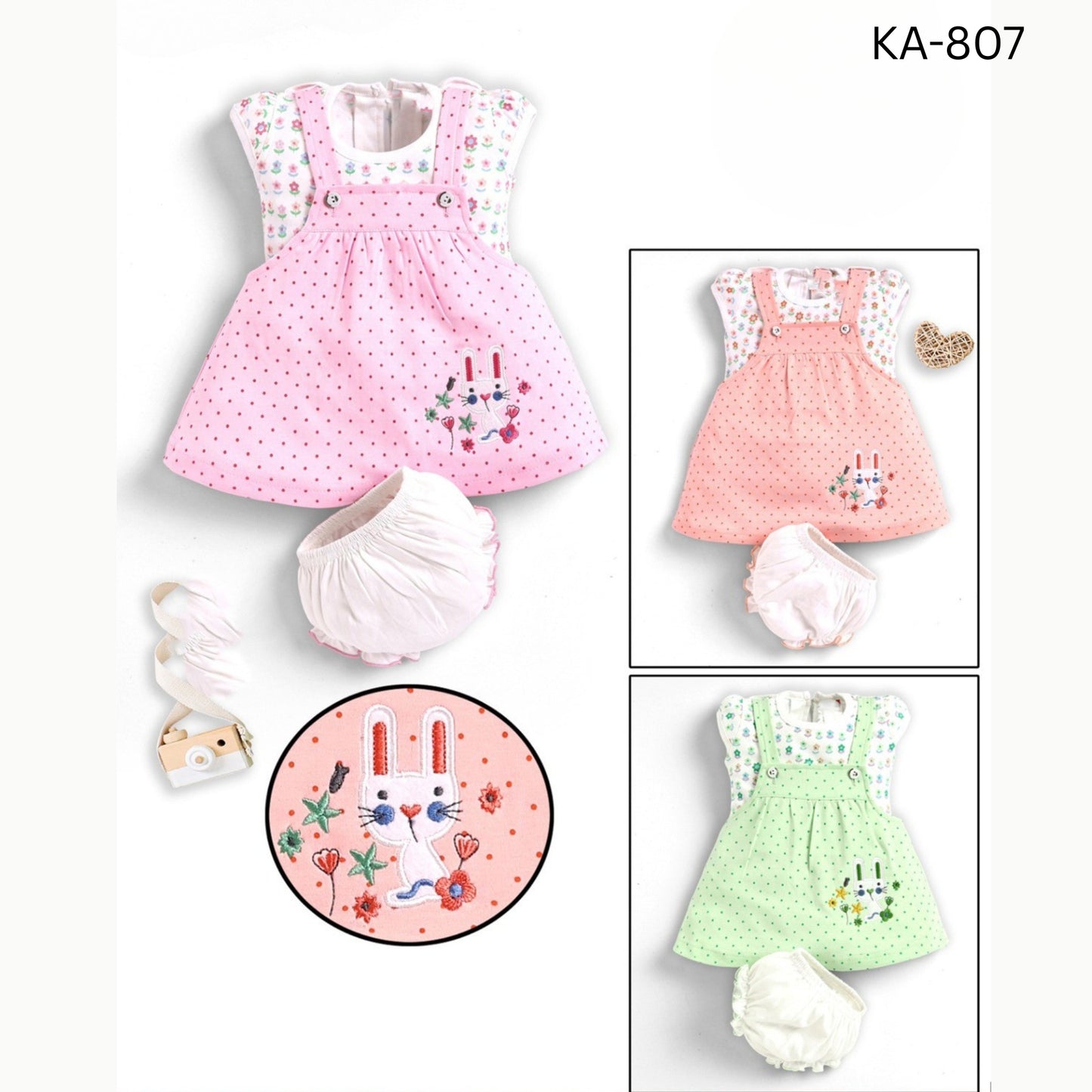 (KA807) GIRLS FROCK SET 1 to 3 AND 16/18/20