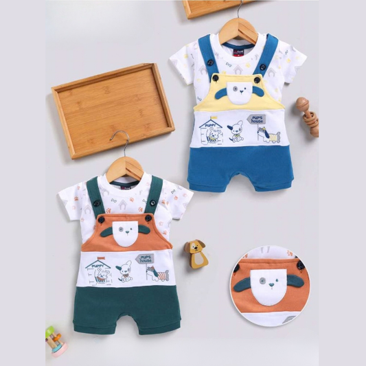 (JB-5186) DUNGAREE SET 0 to 2