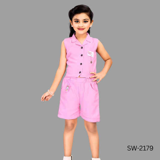 (SW-2179) Girls Shorts Top 16/26
