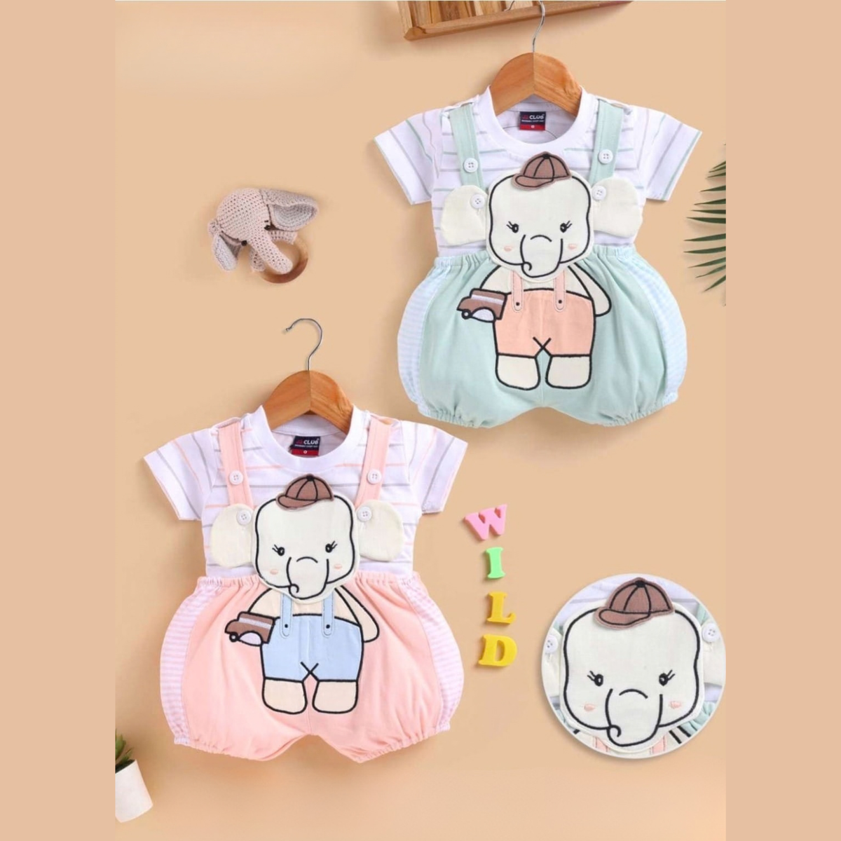 (JB-5417) DUNGAREE SET 0 to 2