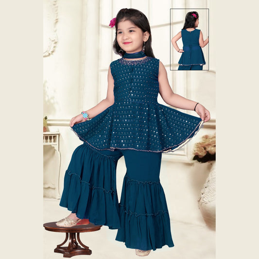 (GW3032) Flared Kurti and Gharara Set 24/38