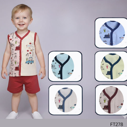 (FT278) BABY S/LESS HALF SET SIZE S