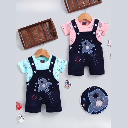 (JB-5249) DUNGAREE SET 0 to 2