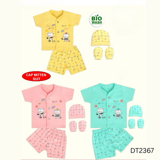 (DT2367) BABY HALF MITTEN SET SIZE 0