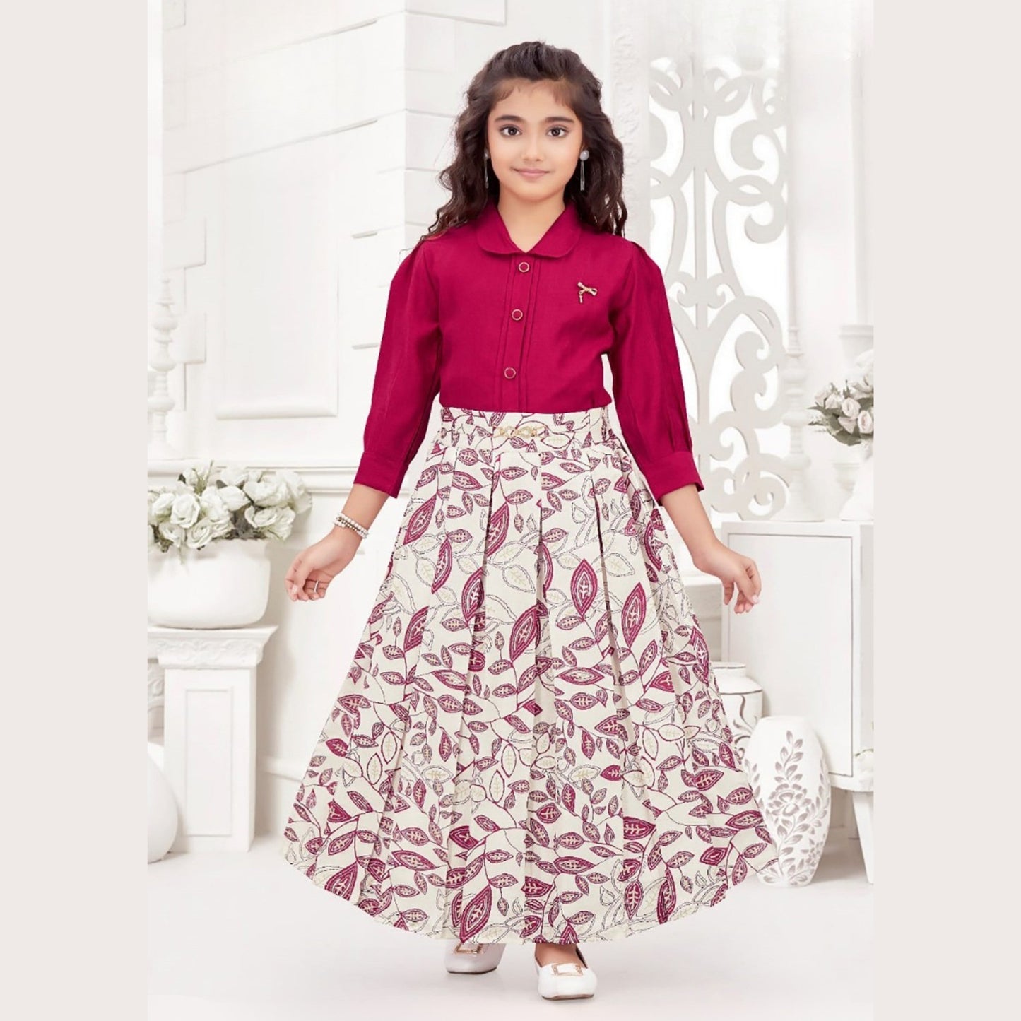 (UN545) GIRLS TOP SKIRT SET 32/40