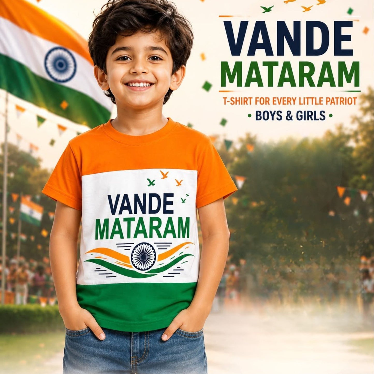 (CK-000050) Tiranga T-Shirt 3 SIZE 22/32