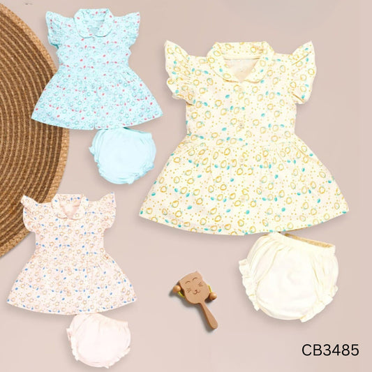 (CB3485) GIRLS FROCK SET S/M/L
