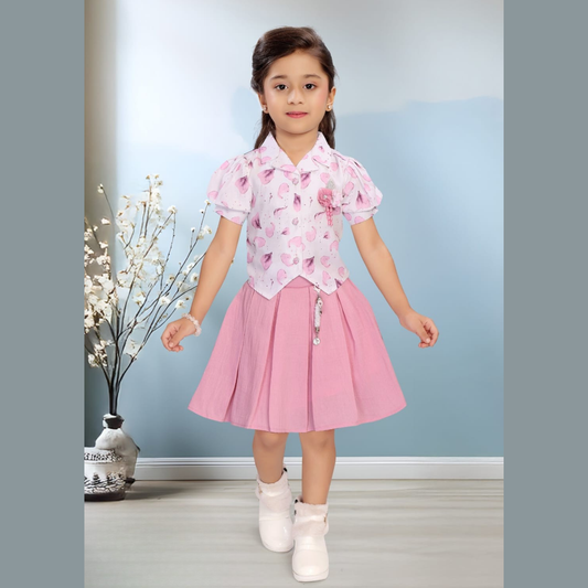 (V-2251) Girls Skirt and Top 18/26