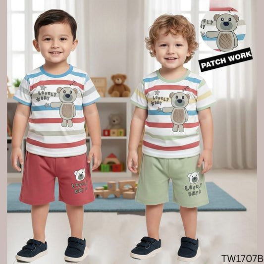 (TW1707B) BOYS HALF SET M/L/XL