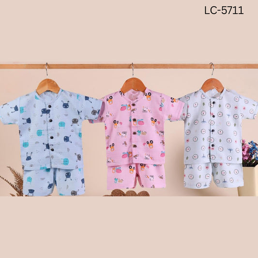 (LC5711) Boys Muslin Coord Set M/L/XL