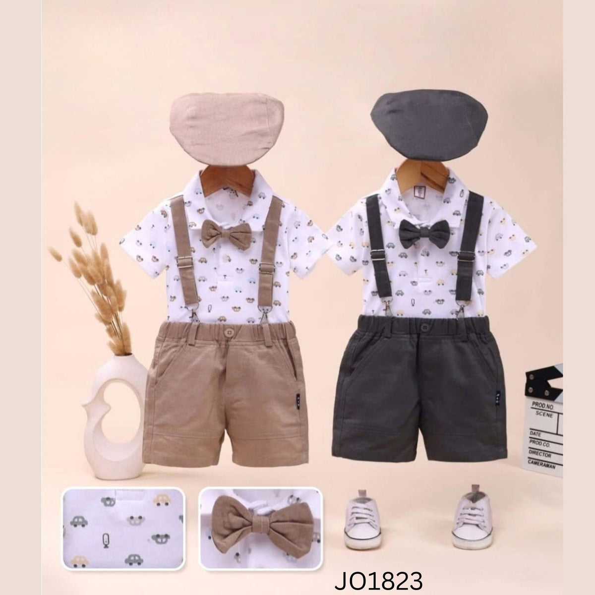 (JO1823) BABY BOY PARTY SUIT HALF/HALF upto 3 years