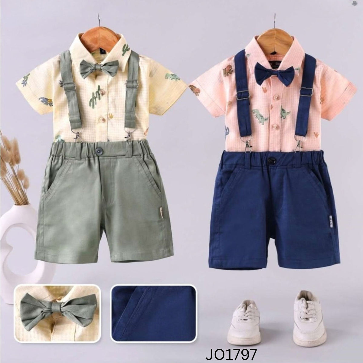 (JO1797) Boys 4 pc half/half suit 6 months up to 3 years