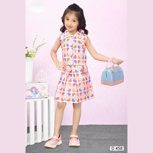 (D-458) Girls Skirt Top 18/28