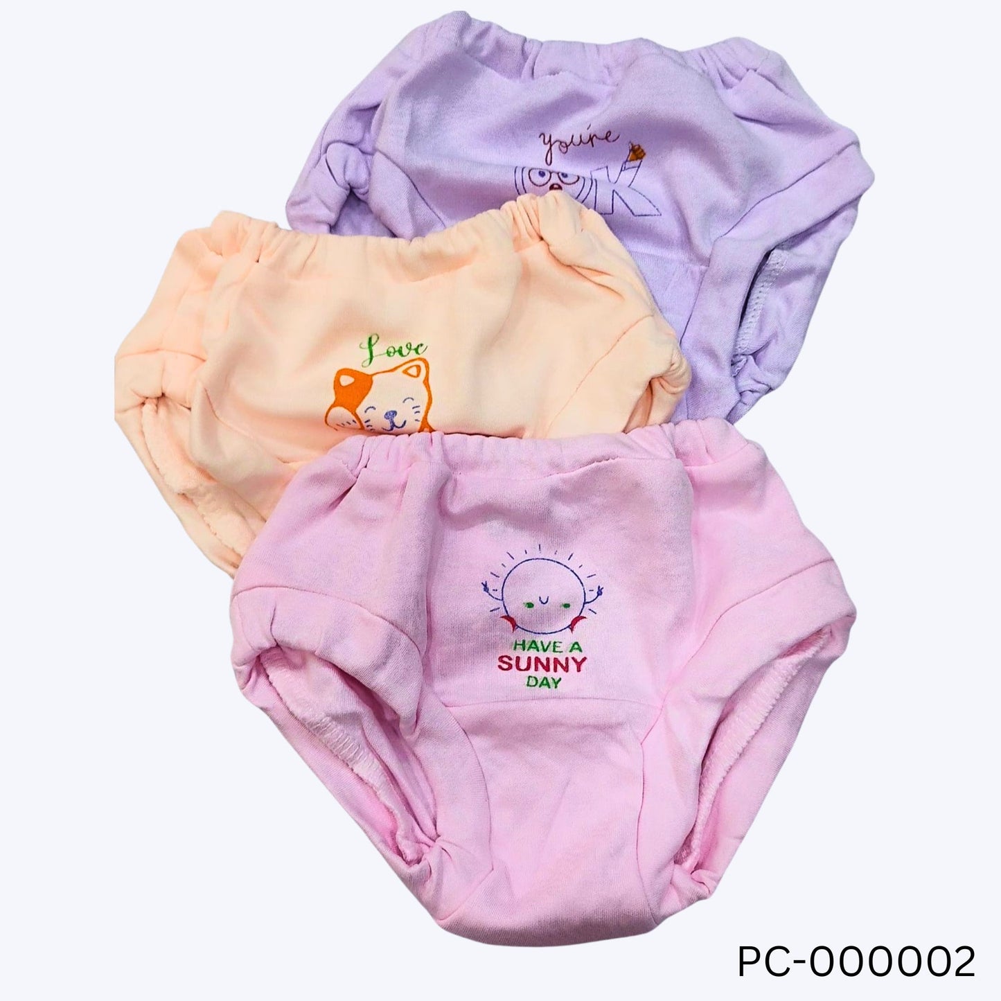 (PC-000002) Jojo Panties 3 pc set (6-12 months)