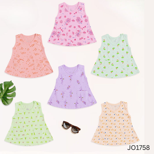 (JO1758) GIRLS FROCK M/L/XL (Set of 3)
