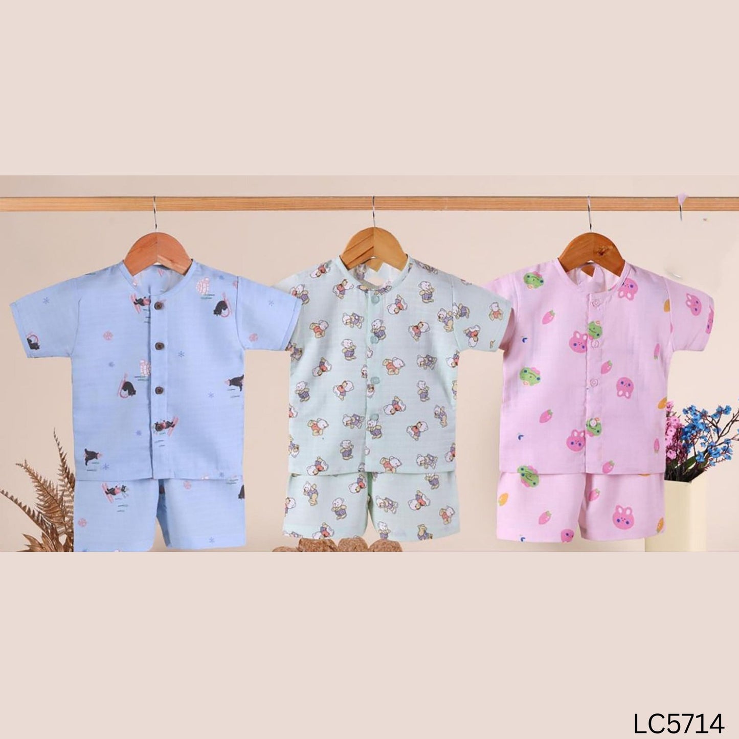 (LC5714) BOYS HALF SET M/L/XL