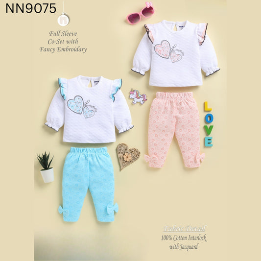 (NN9075) BABY TOP LEGGING SET 3 to 9 months
