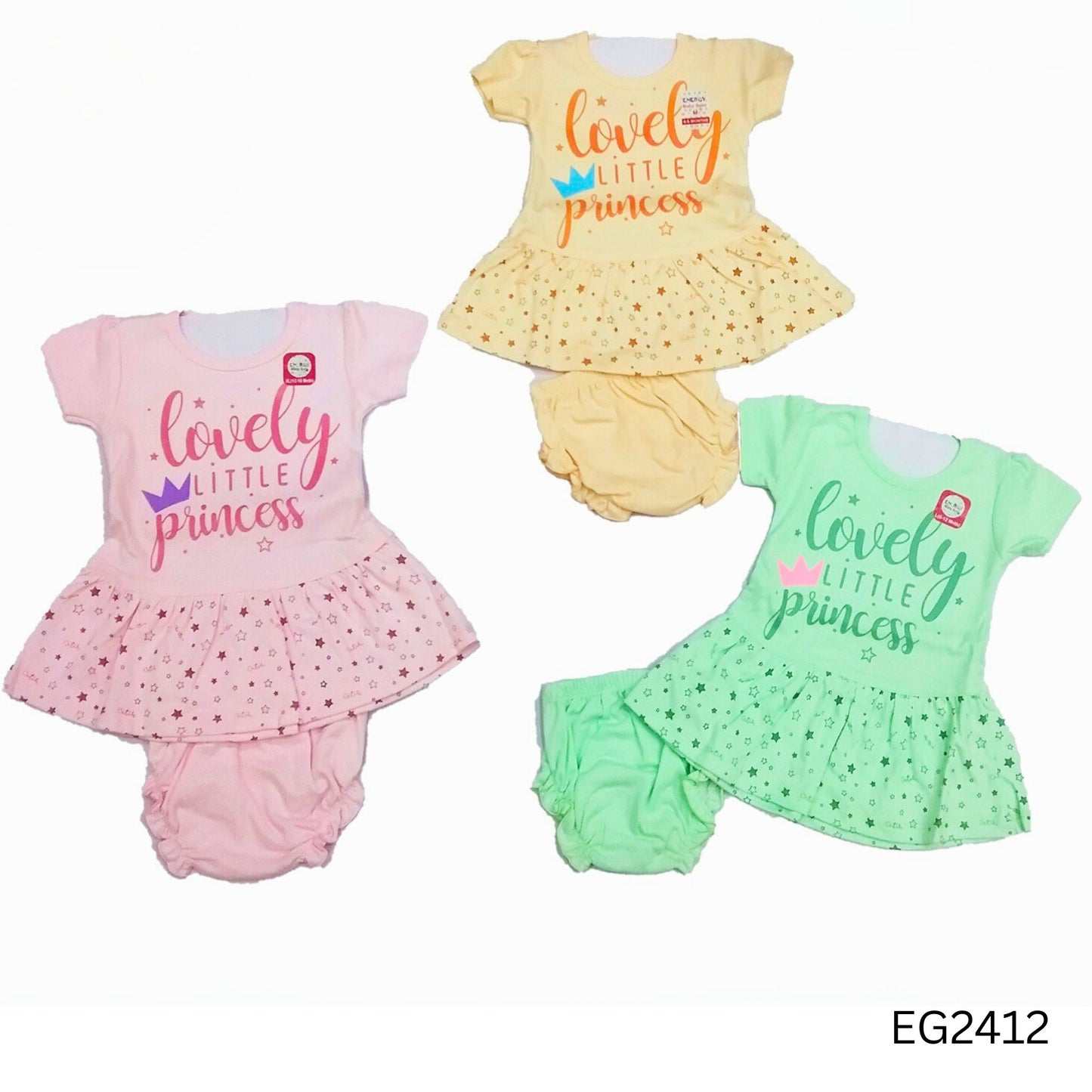 (EG2412) GIRLS FROCK SET M/L/XL