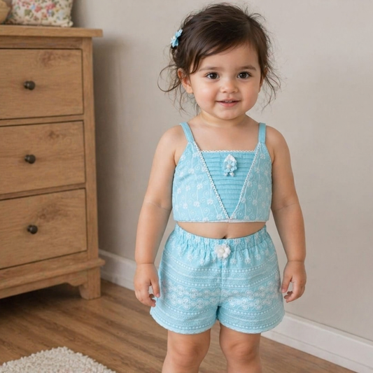 (DC-126) Girls Shorts and Top 14/22