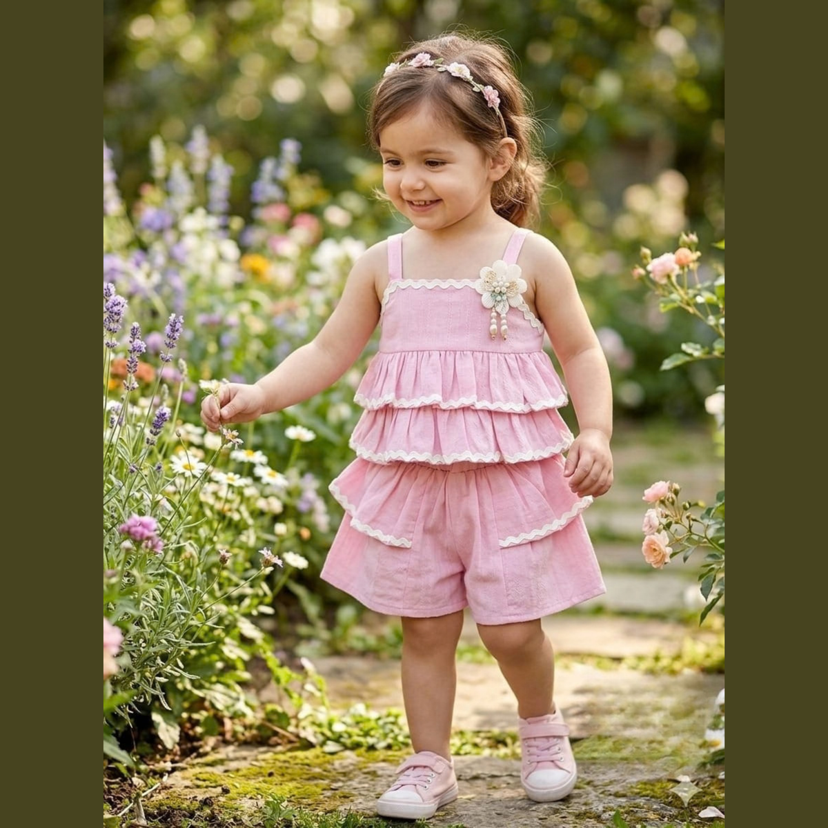 (DC-136) Girls Shorts and Top 14/22