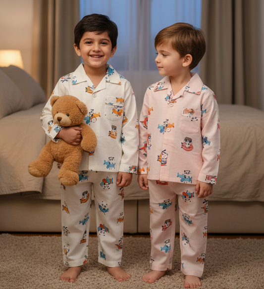 (CJ-0491) Natkhat Boys Full Sleeve Nightwear 1/6