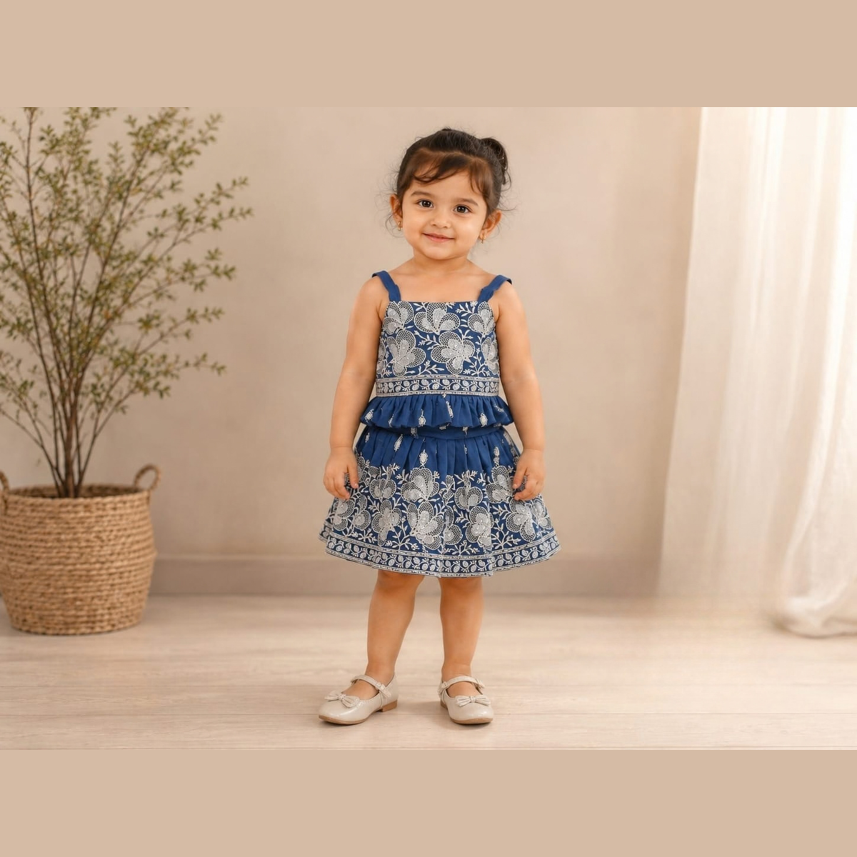 (DC-5006) Girls Ethnic Skirt and Top 16/22