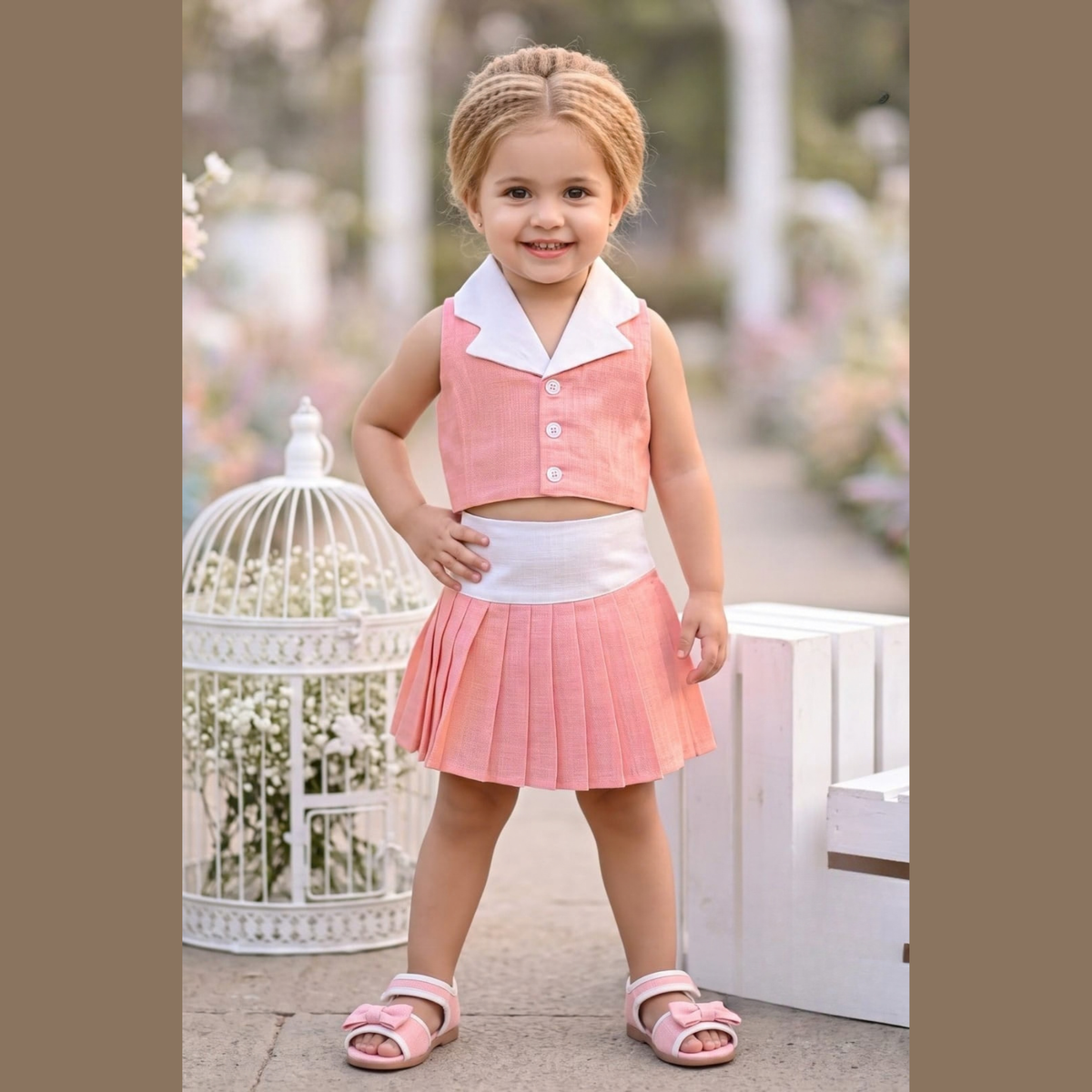 (DC-153) Girls Skirt and Top 14/22