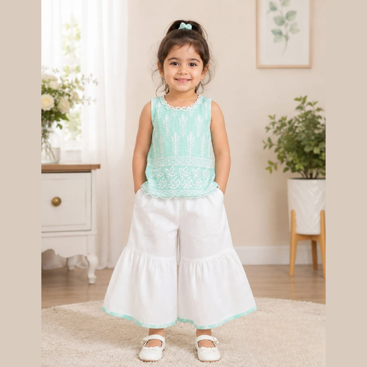 (DC-146) Girls Ethnic Palazzo and Top 14/22