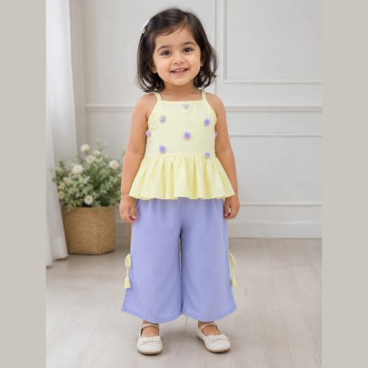(DC-138) Girls Palazzo and Top 14/22