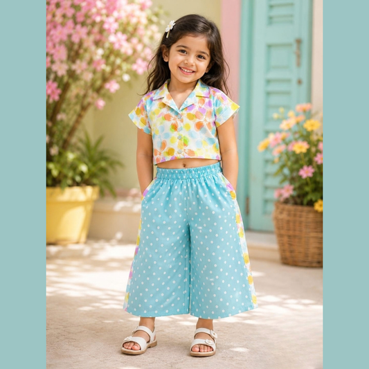 (DC-149) Girls Palazzo and Top 14/22