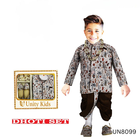 (UN8099) BOYS DHOTI SET S/M/L