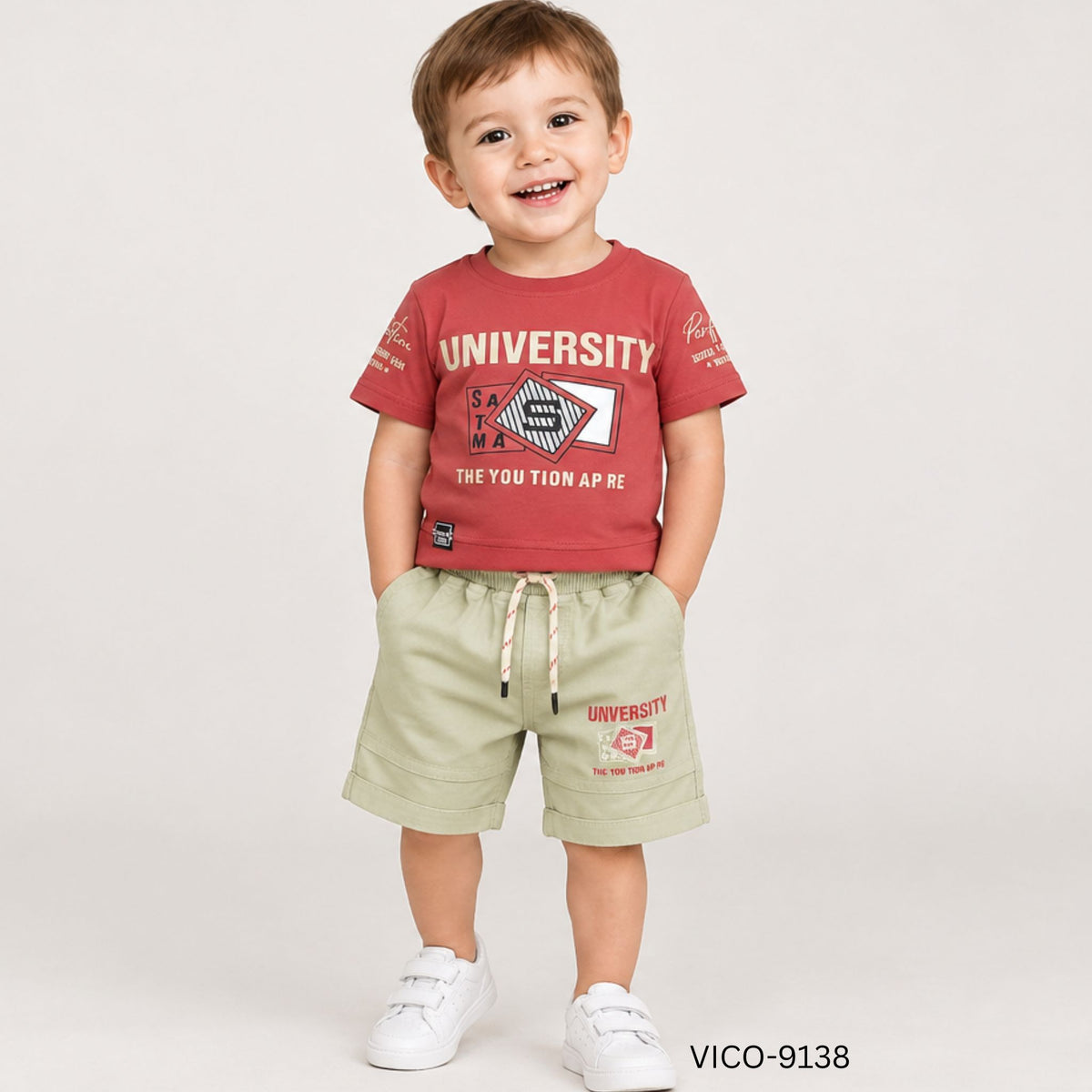 (VICO-9138) BOYS HALF/HALF SET 16/20