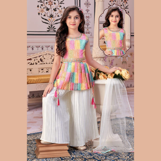 (GW4003) Unicorn Theme Kurti and Flared Palazzo 16/22