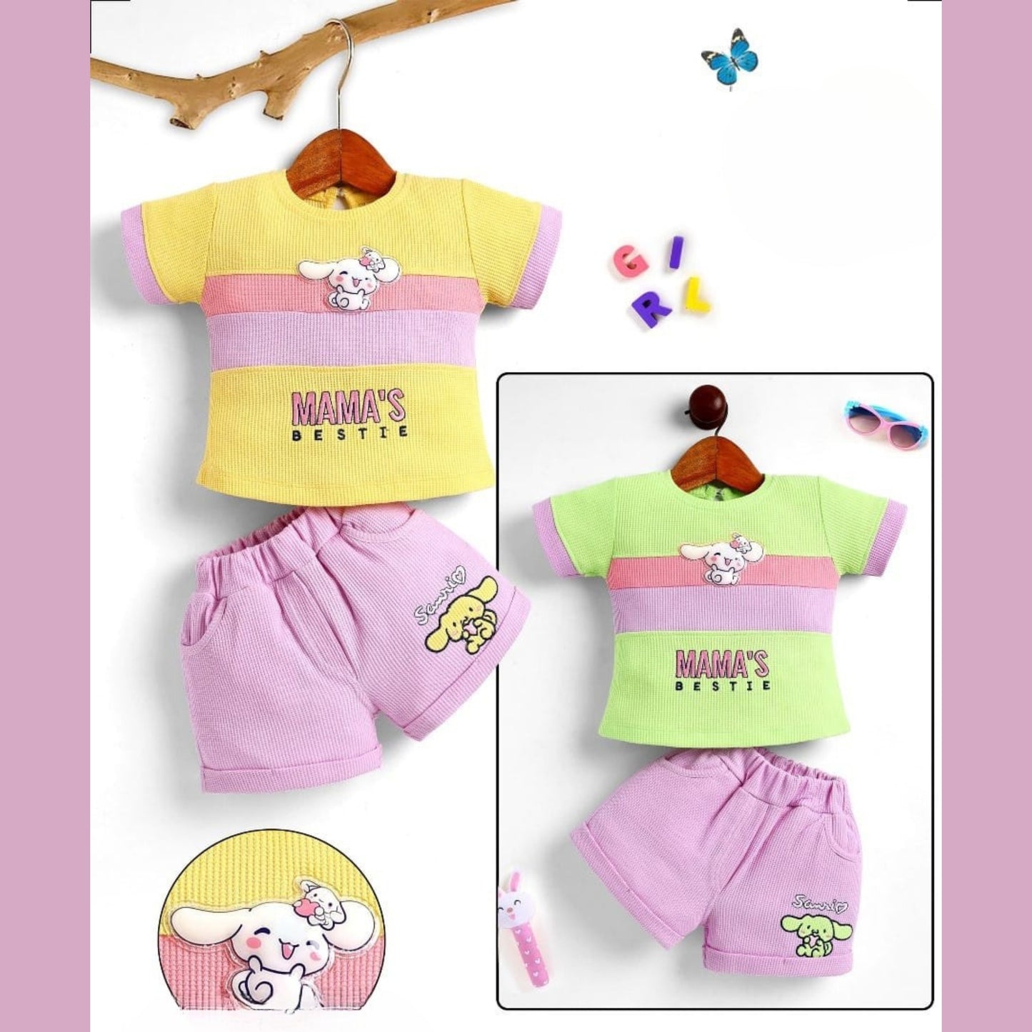 (ILM-12595) Girls Shorts and Top 1/2/3