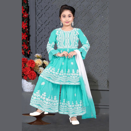 (GW4006) Anarkali Kurti and Flared Palazzo 24/38