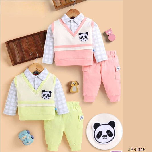 (JB-5348) Baby Boy 3PC Casual Suit Full/Full (Up to 2 yrs)