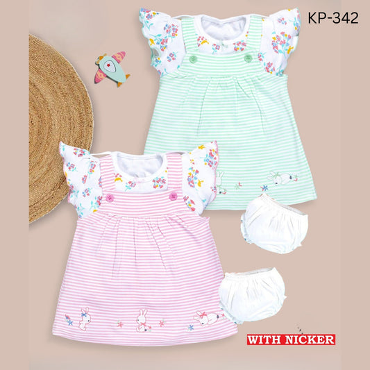 (KP342) BABY FROCK SET 3 to 12 months