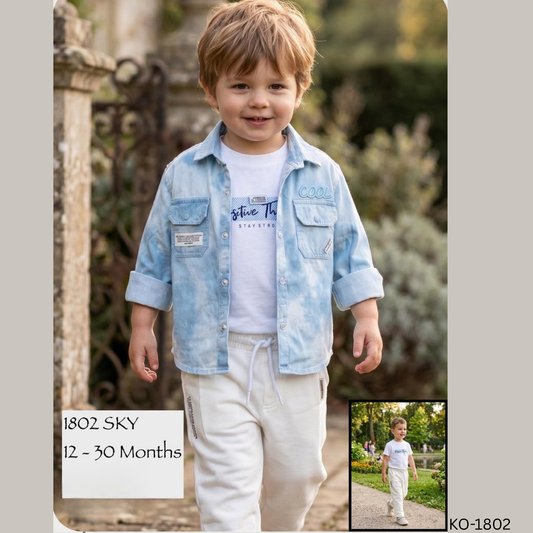 (KO-1802) Boys 3 pc full/full casual suit up to 3 years