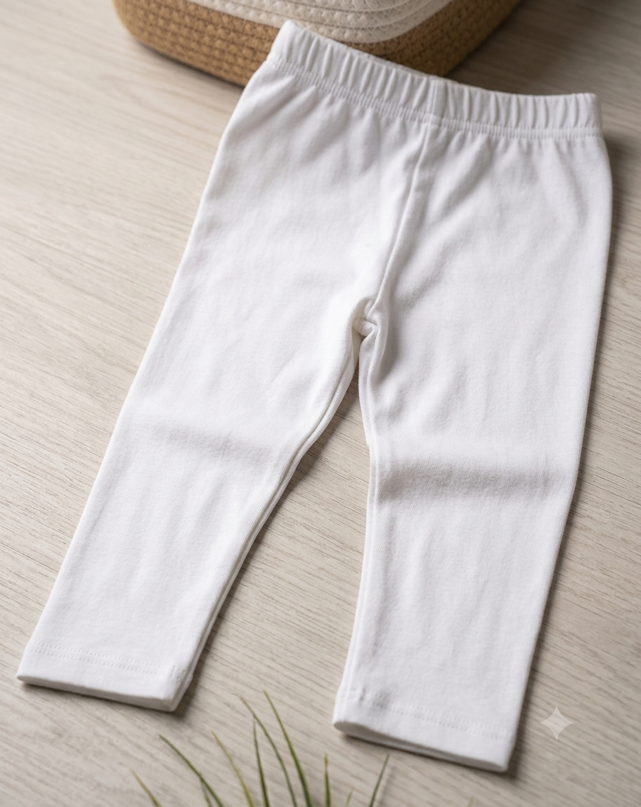 (CK-000056) GIRLS WHITE LEGGING 22/36