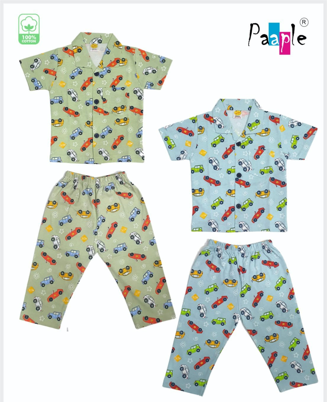 (ONS-2052) Little Boys Half Sleeve Nightwear 16/20