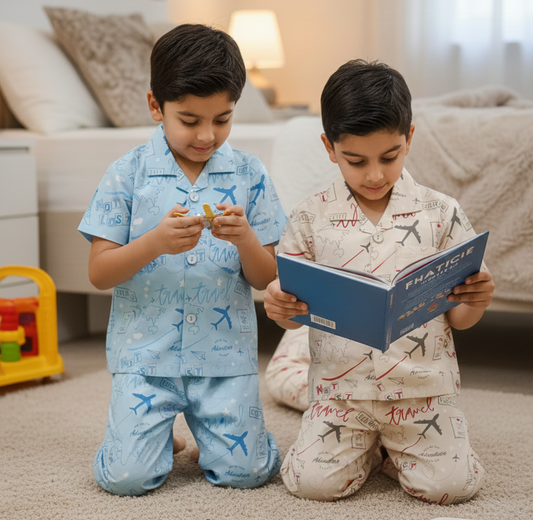 (ONS-2171) Little Boys Half Sleeve Nightwear 16/20