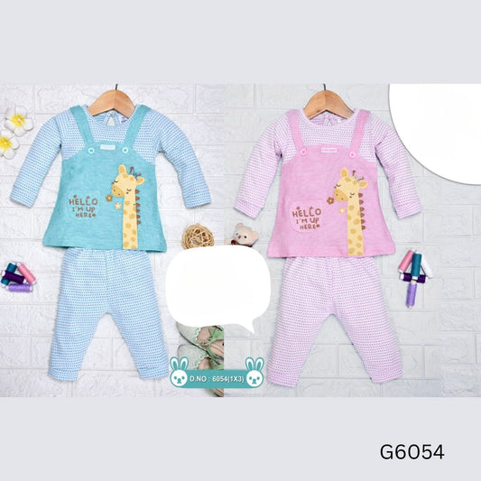 (G-6054) Baby Girls Top and Pant Full/Full Set (3-12 months)